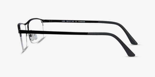 Lake Black TitaniumEyeglass Frames from EyeBuyDirect, Side View