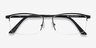 Lake Black TitaniumEyeglass Frames from EyeBuyDirect, Closed View