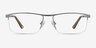 Lake Gray TitaniumEyeglass Frames from EyeBuyDirect, Front View