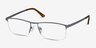 Lake Gray TitaniumEyeglass Frames from EyeBuyDirect, Angle View