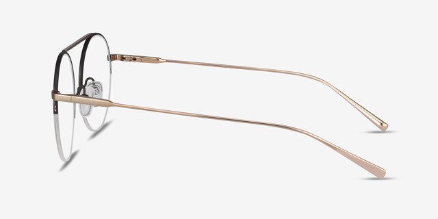 Origin Black TitaniumEyeglass Frames from EyeBuyDirect, Side View