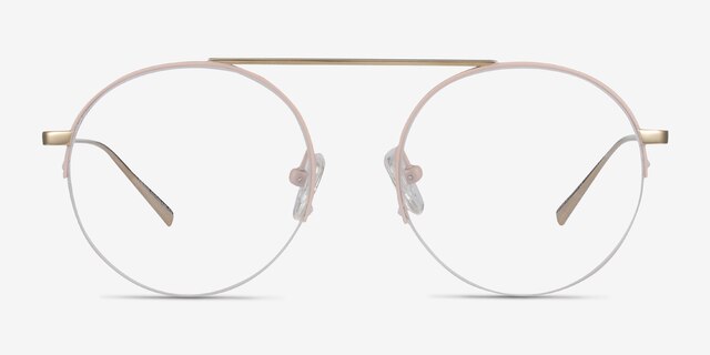 Origin Pink TitaniumEyeglass Frames from EyeBuyDirect, Front View
