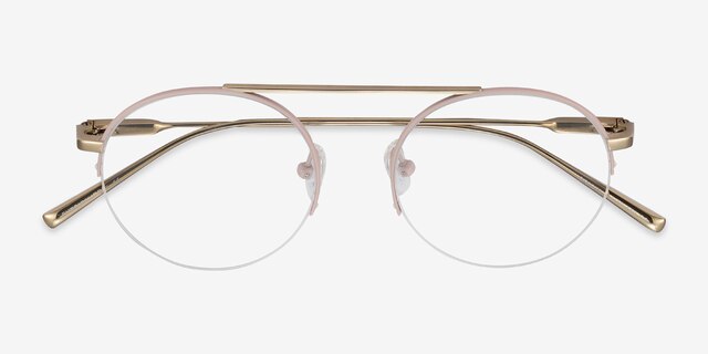 Origin Pink TitaniumEyeglass Frames from EyeBuyDirect, Closed View