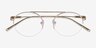 Origin Pink TitaniumEyeglass Frames from EyeBuyDirect, Closed View