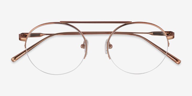 Origin Gold TitaniumEyeglass Frames from EyeBuyDirect, Closed View