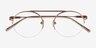 Origin Gold TitaniumEyeglass Frames from EyeBuyDirect, Closed View