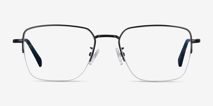 James Noir Titanium Montures de lunettes de vue d'EyeBuyDirect