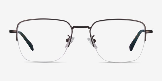 James Gunmetal TitaniumEyeglass Frames from EyeBuyDirect, Front View