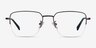 James Gunmetal TitaniumEyeglass Frames from EyeBuyDirect, Front View