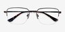 James Gunmetal TitaniumEyeglass Frames from EyeBuyDirect, Closed View