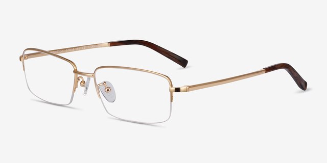 Remington Gold TitaniumEyeglass Frames from EyeBuyDirect, Angle View