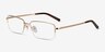Remington Gold TitaniumEyeglass Frames from EyeBuyDirect, Angle View