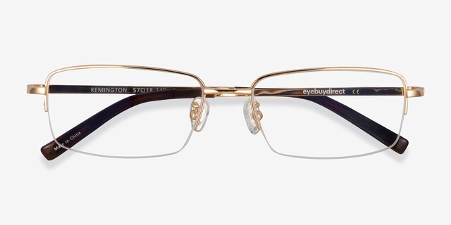 Remington Gold TitaniumEyeglass Frames from EyeBuyDirect, Closed View