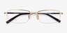 Remington Gold TitaniumEyeglass Frames from EyeBuyDirect, Closed View