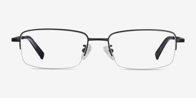Remington Black TitaniumEyeglass Frames from EyeBuyDirect, Front View