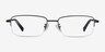Remington Black TitaniumEyeglass Frames from EyeBuyDirect, Front View