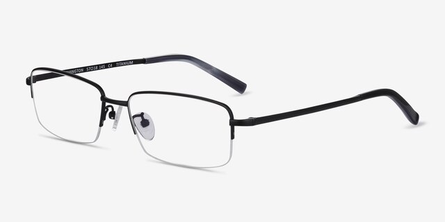 Remington Black TitaniumEyeglass Frames from EyeBuyDirect, Angle View