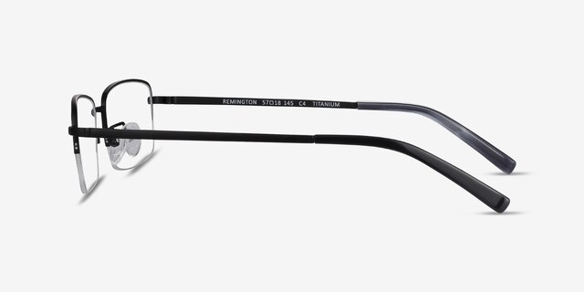 Remington Black TitaniumEyeglass Frames from EyeBuyDirect, Side View