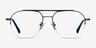 Conrad Black TitaniumEyeglass Frames from EyeBuyDirect, Front View