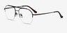 Conrad Black TitaniumEyeglass Frames from EyeBuyDirect, Angle View