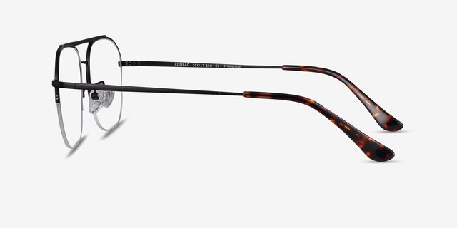 Conrad Black TitaniumEyeglass Frames from EyeBuyDirect, Side View