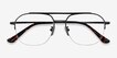 Conrad Black TitaniumEyeglass Frames from EyeBuyDirect, Closed View