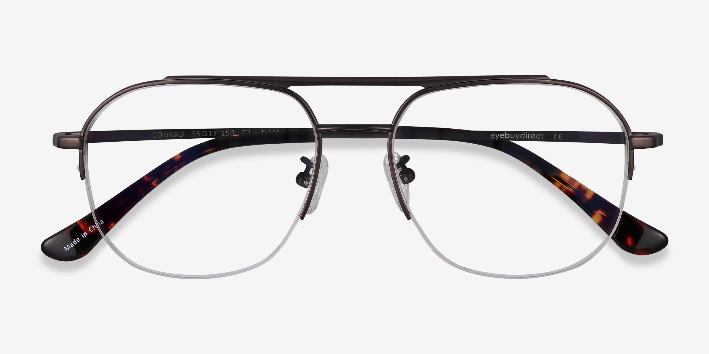 Conrad - Standout Gray Aviator Eyeglasses | Eyebuydirect