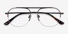 Conrad Gunmetal TitaniumEyeglass Frames from EyeBuyDirect, Closed View