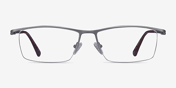 Destination Matte Silver Titanium Eyeglass Frames