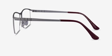 Destination Rectangle Matte Silver Glasses for Men