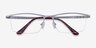 Destination Matte Silver TitaniumEyeglass Frames from EyeBuyDirect, Closed View