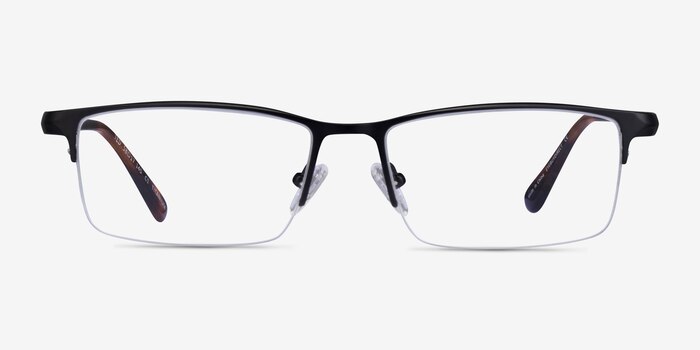 Ted Matte Black Titanium Eyeglass Frames from EyeBuyDirect