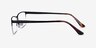Ted Matte Black TitaniumEyeglass Frames from EyeBuyDirect, Side View