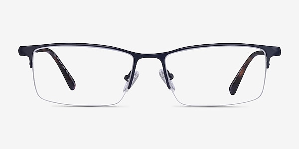 Ted Matte Dark Blue Titanium Eyeglass Frames