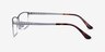 Ted Matte Silver TitaniumMontures de lunettes de vue d'EyeBuyDirect, Vue de Côté