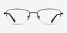Poly Matte Black TitaniumEyeglass Frames from EyeBuyDirect, Front View