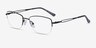 Poly Matte Black TitaniumEyeglass Frames from EyeBuyDirect, Angle View
