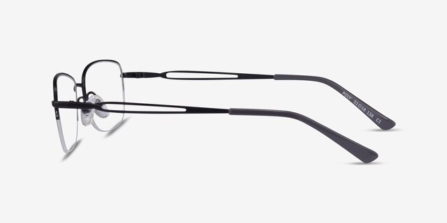 Poly Matte Black TitaniumEyeglass Frames from EyeBuyDirect, Side View