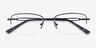 Poly Matte Black TitaniumEyeglass Frames from EyeBuyDirect, Closed View