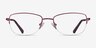 Poly Matte Red TitaniumEyeglass Frames from EyeBuyDirect, Front View