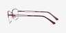 Poly Matte Red TitaniumEyeglass Frames from EyeBuyDirect, Side View