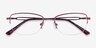Poly Matte Red TitaniumEyeglass Frames from EyeBuyDirect, Closed View