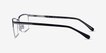 Sycamore Matte Black Silver TitaniumEyeglass Frames from EyeBuyDirect, Side View