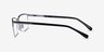 Sycamore Matte Black Silver TitaniumEyeglass Frames from EyeBuyDirect, Side View