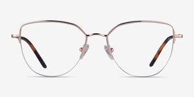 Camilla Cat Eye Rose Gold Glasses for Women | Eyebuydirect