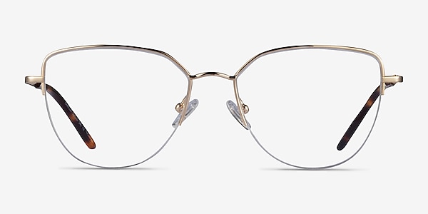 Camilla Gold Titanium Eyeglass Frames