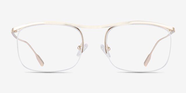 Zylo Gold TitaniumEyeglass Frames from EyeBuyDirect, Front View