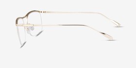 Zylo Doré Titanium Montures de lunettes de vue d'EyeBuyDirect, Vue de Côté