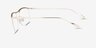 Zylo Gold TitaniumEyeglass Frames from EyeBuyDirect, Side View
