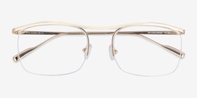 Zylo Doré Titanium Montures de lunettes de vue d'EyeBuyDirect, Vue Rapprochée